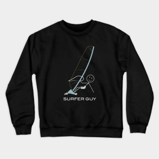 Funny Mens Windsurfing Design Crewneck Sweatshirt